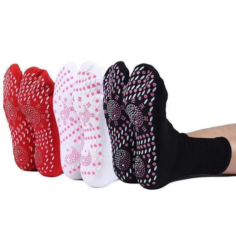 Winter Self Heating Socks, Warm Feet Socks, Tomaline Health Socks, Cold Resistant Mid Length Socks, Thickened Sole Massage Socks