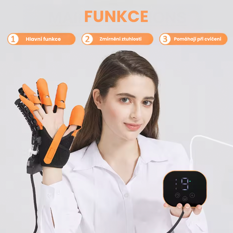 Nejdokonalejší rehabilitační rukavice s robotickou asistencí (při mrtvici)
