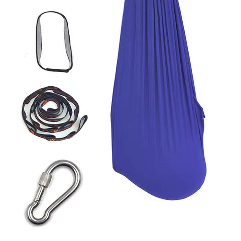 Kids Cotton Outdoor Indoor Swing Hammock for Cuddle up to Sensory Child Therapy Soft Elastic Parcel Steady Seat Swing Toys
