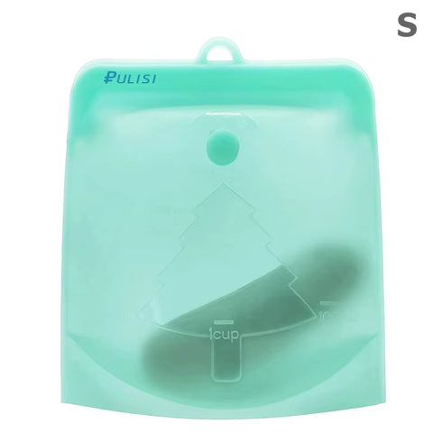 Silicone Reusable Food Bag 1500Ml 1000Ml 500Ml Leakproof Containers Reusable Fresh Bag Food Storage Bag Freezer Bag Snack