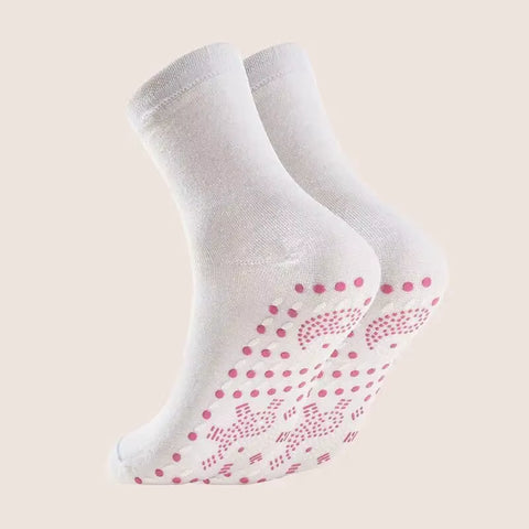 Winter Self Heating Socks, Warm Feet Socks, Tomaline Health Socks, Cold Resistant Mid Length Socks, Thickened Sole Massage Socks