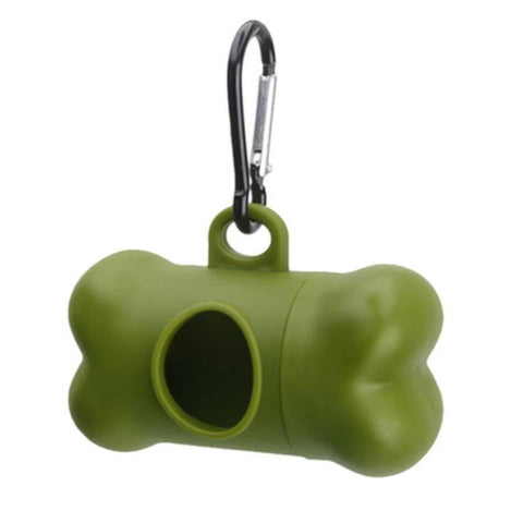 Waste Bag Dispenser for Dog Waste Carrier Green Black Pet Supply Accessory Dog Cat Small Tools Poop Bag Holder