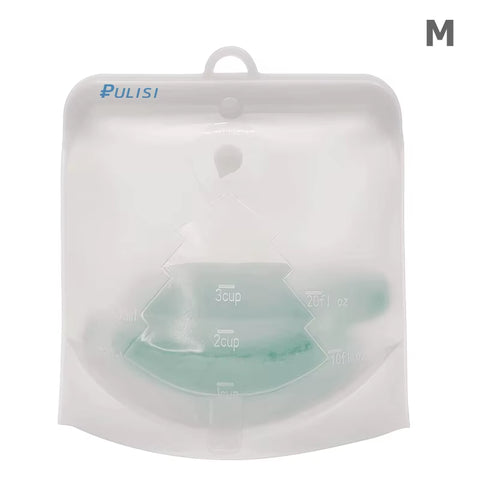 Silicone Reusable Food Bag 1500Ml 1000Ml 500Ml Leakproof Containers Reusable Fresh Bag Food Storage Bag Freezer Bag Snack