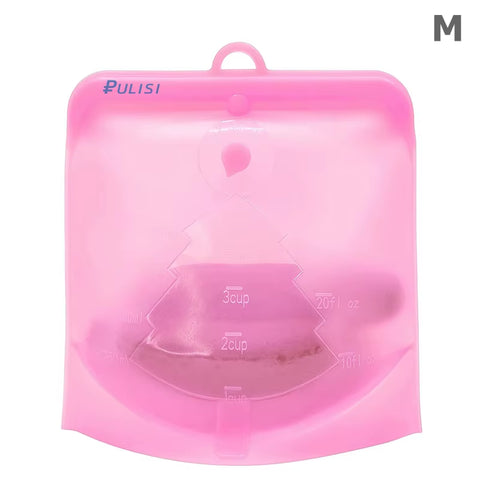 Silicone Reusable Food Bag 1500Ml 1000Ml 500Ml Leakproof Containers Reusable Fresh Bag Food Storage Bag Freezer Bag Snack