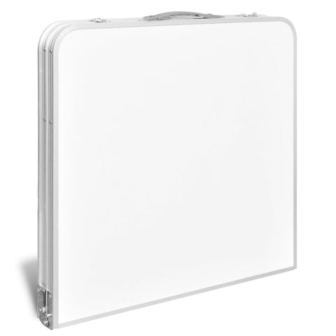 Skládací kempingový stůl nastavitelná výška hliník 120 x 60 cm