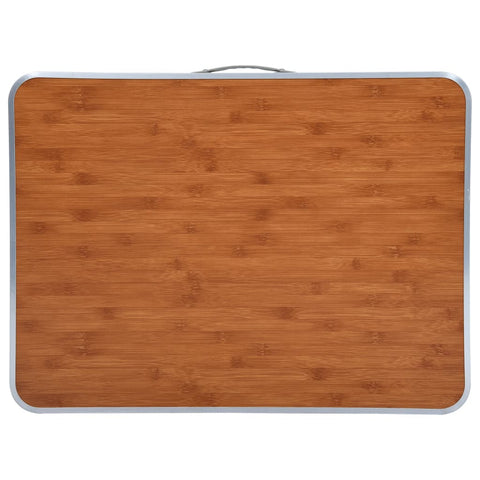 Skládací kempingový stůl s kovovým rámem 80 x 60 cm