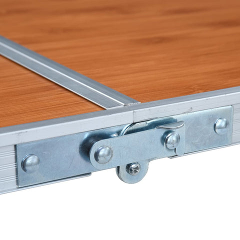 Skládací kempingový stůl hliník 120 x 60 cm