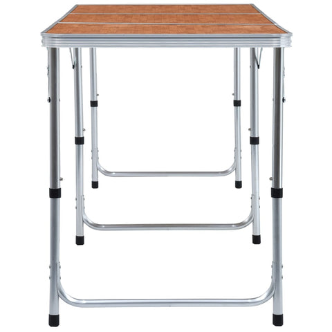 Skládací kempingový stůl hliník 180 x 60 cm