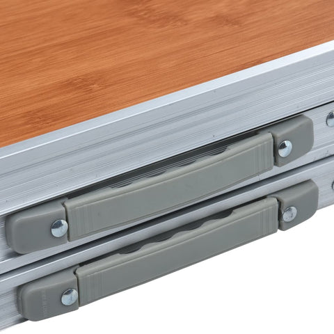 Skládací kempingový stůl hliník 180 x 60 cm