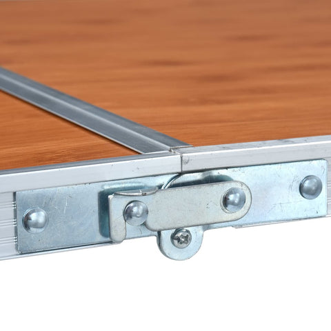 Skládací kempingový stůl hliník 240 x 60 cm