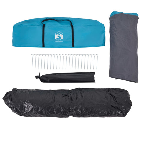 Rodinný stan s předsíní pro 9 osob modrý rychloupínací