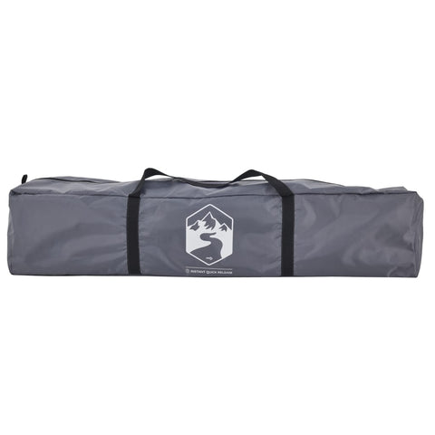 Kempingový stan kupole 3 osoby šedý a oranžový rychloupínací