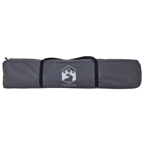 Kempingový stan kupole 4 osoby šedý a oranžový rychloupínací