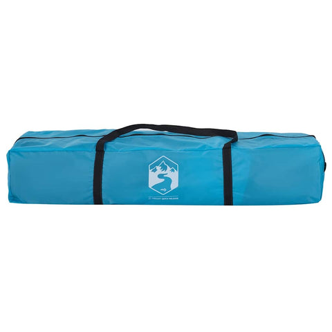 Kempingový stan kupole pro 4 osoby modrý rychloupínací