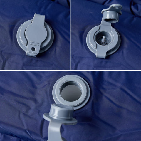 Samonafukovací kempingová matrace polštář 1 osoba tmavě modrá