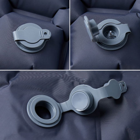 Nafukovací kempingová matrace pro 1 osobu šedá 190 x 58 x 6 cm