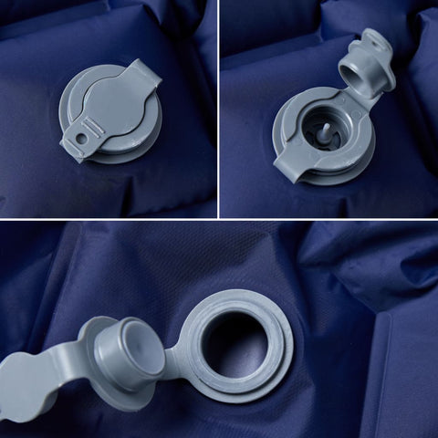 Nafukovací kempingová matrace 1 osoba tmavě modrá 190x58x6 cm