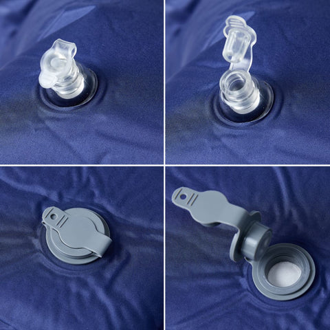 Samonafukovací kempingová matrace polštář 1 osoba tmavě modrá