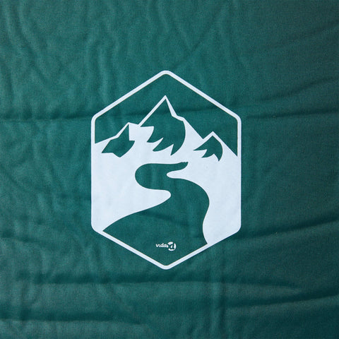 Samonafukovací kempingová matrace s polštářem 1 osoba zelená