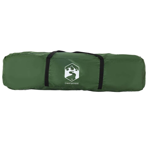 Kempingový stan kabinový pro 4 osoby zelený rychloupínací