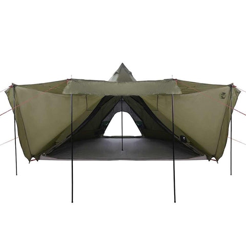 Rodinný stan týpí pro 6 osob olivově zelený nepromokavý