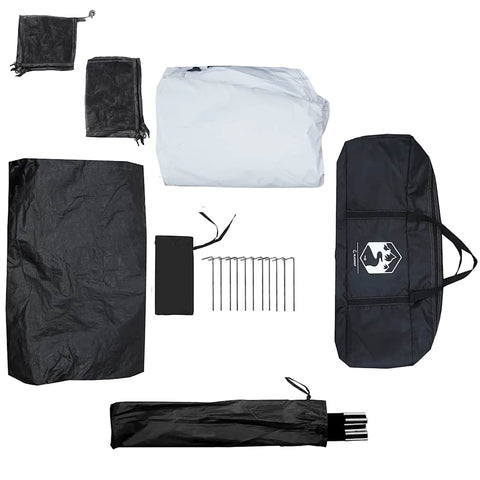 Rodinný stan Cabin pro 6 osob Bílá zatemňovací látka voděodolná