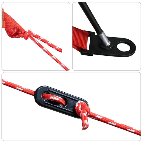 Kempingový stan kopule pro 4 osoby hnědý nepromokavý