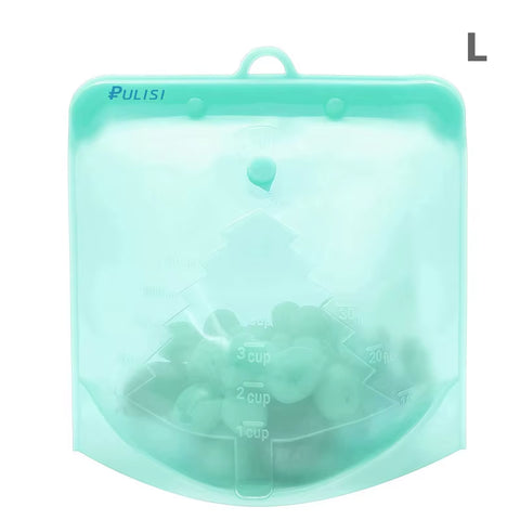 Silicone Reusable Food Bag 1500Ml 1000Ml 500Ml Leakproof Containers Reusable Fresh Bag Food Storage Bag Freezer Bag Snack