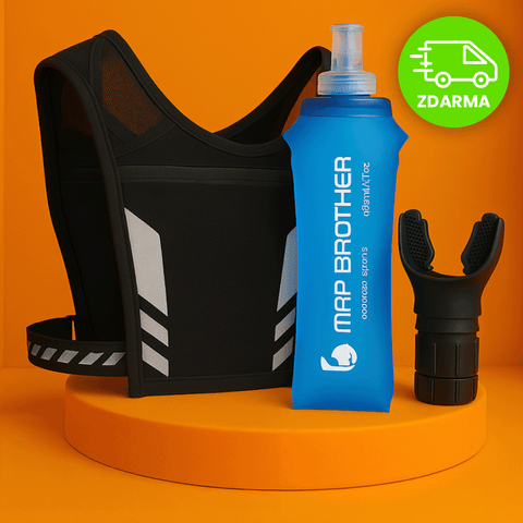 Běžecký balíček – Běžecká vesta + náustek na dýchání + sportovní láhev ZDARMA