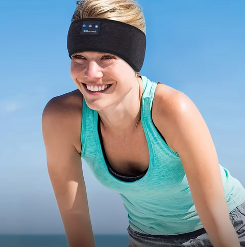 Bluetooth sportovní čelenka s bezdrátovými sluchátky