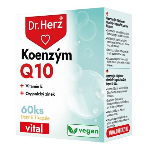 Dr. Herz Prémiový Koenzým Q10 + E vitamín + Zinok pre vitalitu