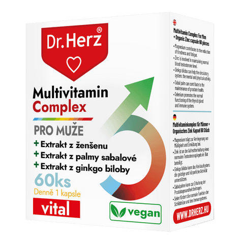 Dr. Herz Výkonnostní multivitamín pro muže s extraktem z ženšenu