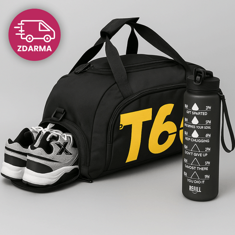 Fitness balíček – Sportovní taška + 1L sportovní láhev