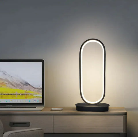 Oválná LED stolní lampa