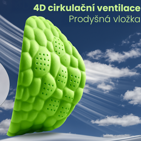 Sportovní Vložky do Bot z PU s Vysokou Pružností – Antibakteriální, Prodyšné a Tlumící Nárazy