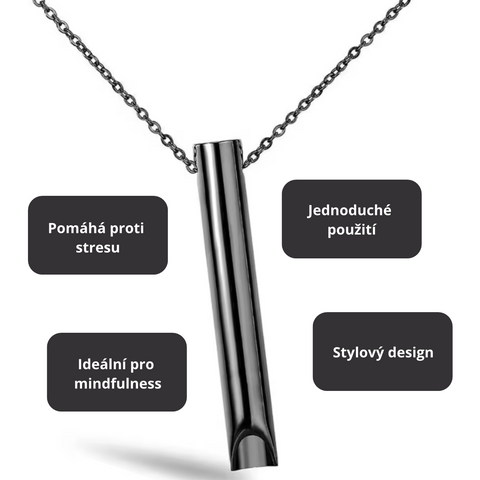 Upokojujúci náhrdelník pre hlboké dýchanie