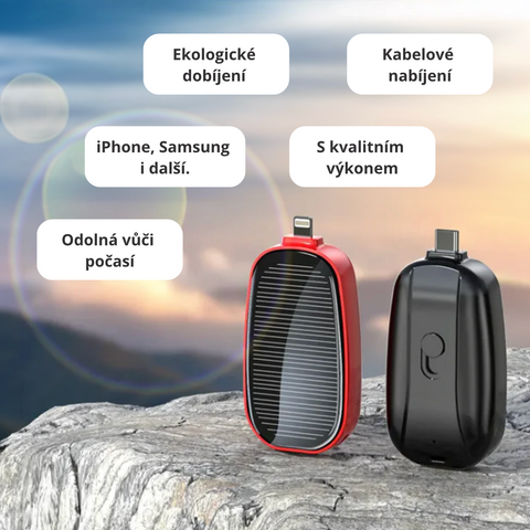 Skvělá mini solární powerbanka se solárnym nabíjením