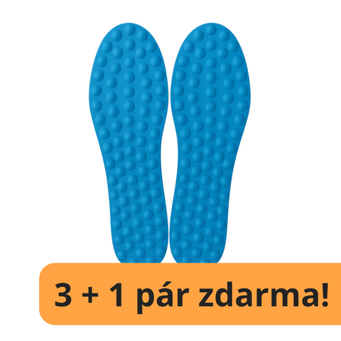 3 + 1 pár zdarma Akupresurní masážní vložky – terapie pro uvolnění noh