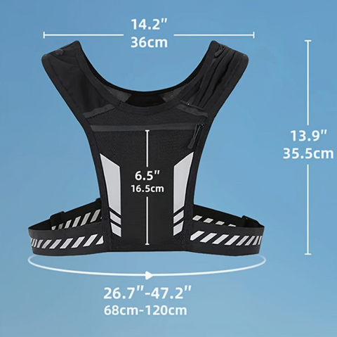 Sportovní set - ultralehká běžecká vesta + sportovní láhev 250 ml