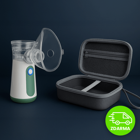 Senzační Duo balení – Ultrazvukový MESH inhalátor + Prémiové ochranné pouzdro