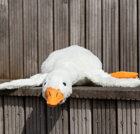 Hřejivá husa s horkým srdcem XL – 90 cm