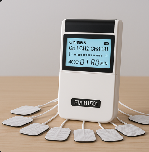 Přesný TENS a EMS elektrostimulátor svalů (masážní pomucka)
