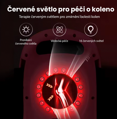 Chytrý Infračervený ohřevný pás na koleno