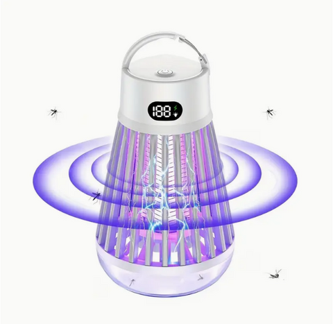 2v1 Přenosný lapač komárů a LED lampa 2000 mAh