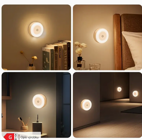 Nastavitelné LED noční světlo s dotykovým ovládáním