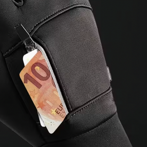 Odolné zimní rukavice s dotykovou funkcí a úložnou kapsou
