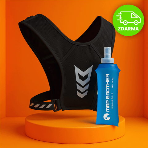 Sportovní set - ultralehká běžecká vesta + sportovní láhev 250 ml
