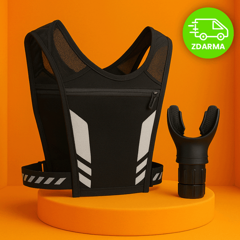 Výkonnostní duo – Ultralehká běžecká vesta + trenažér dýchaní