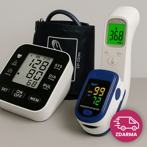 Zdravotnický balíček – Tlakoměr na paži + Oxymetr + Digitální teploměr