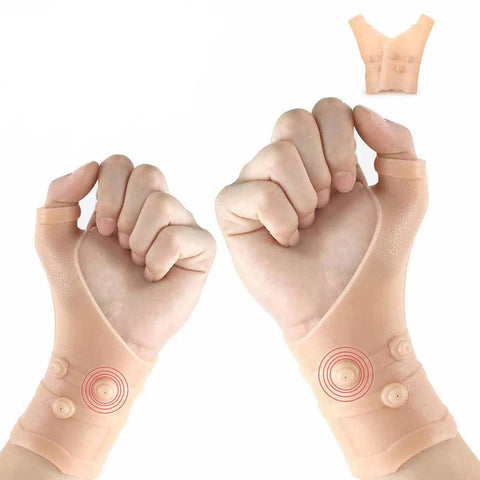 Gel Magnetic Wrist Compression Thumb Support Carpal Tunnel Elastic Silicone Wrist Support Brace Tenosynovitis Typing Pain
